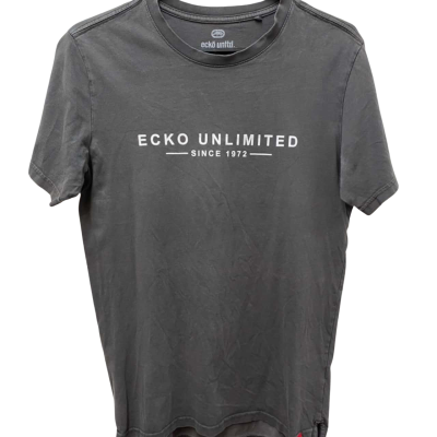 Ecko unltd - Long line T'Shirt -  Size S Khaki -100% Cotton