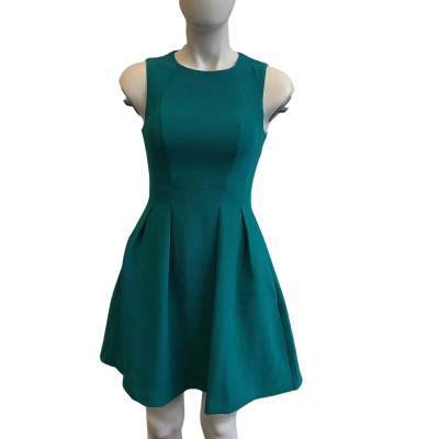 BNWT Portmans Women's Size 6 Sleeveless Midi Dress Summer Teal 