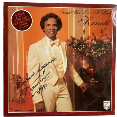 Kamahl “Treat Her Like A Lady” Autographed Vintage 12” Vinyl