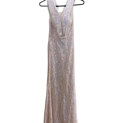  Womens  Size L Maxi Dress Multicoloured / Pearl / Pink  