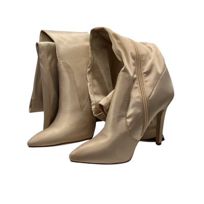 Marco Gianni Womens  Size 36 Thigh High Boots / Heels Beige 