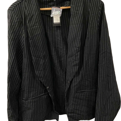 City Chic black viscose jacket, Size L