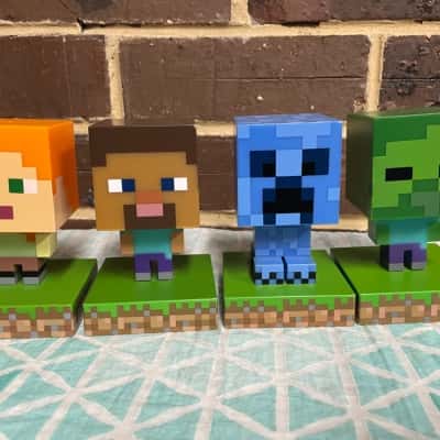 Set Of 4 Minecraft Lights