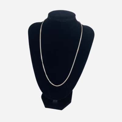 Silver (925) Flat Curb Necklace (6.26g) 51cm Length 