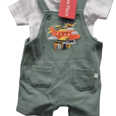 Ollies Place Kids Aircraft Overall Set
