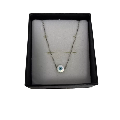 925 Marked Women's Delicate Necklace Evil Eye