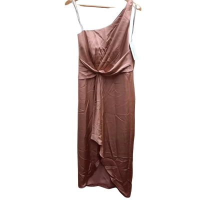New With Tags FOREVER NEW 'Haidee' Powdered Blush Colour One Shoulder Midi Dress In Size 12 Orrp$169.99