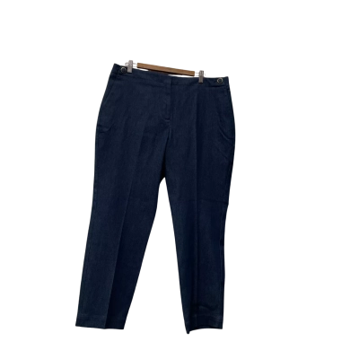 Jacqui-E Womens  Size 16 Casual Pants Navy Blue 