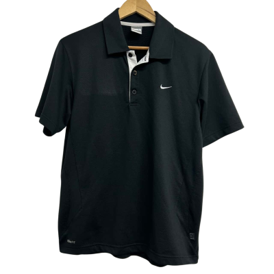 Nike Mens Size L Black Polo Shirt  