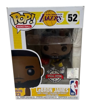 Funko Pop! Basketball: Los Angeles Lakers, LeBron James Figurine #52