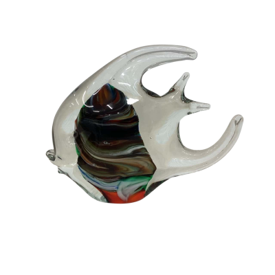 Hand Blown Vintage Art Glass Fish Ornament 