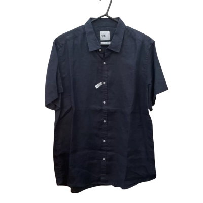 Mens  Yd. Size XL Short Sleeve Shirt Navy Blue 