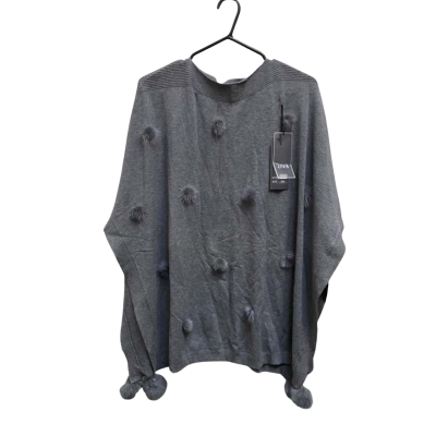  Womens  Size M / S Poncho Grey 