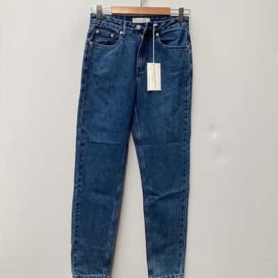 New- Assembly Label Long Jeans Blue Womens  Size 7