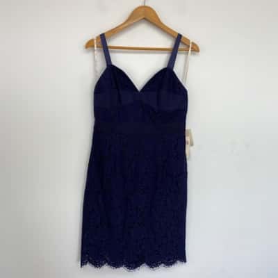 Alannah Hill Midnight Can't Buy Me Love Dress  Size 14 