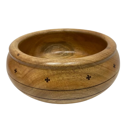 Hand-Turned Mango Wood Bowl