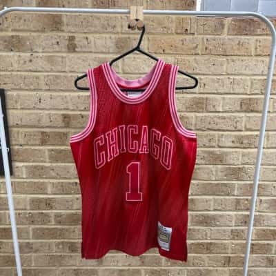 Mitchell & Ness Mens Chicago bulls Derrick rose '08-'09 jersey Size M 