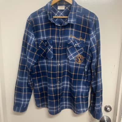  Yellowstone Dutton Rach Men's Size L Flannel Shirt 