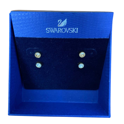 Set of 2 Swarovski crystal earring studs 
