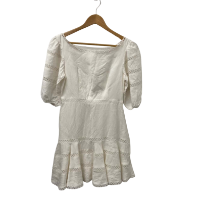 Portmans Womens  Size 8 Midi Dress White 
