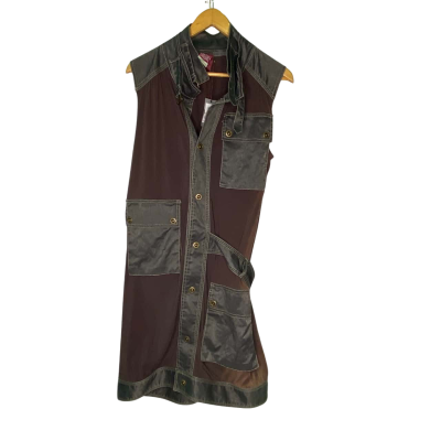 Viaggio Womens  Size 42 Midi Dress Brown 