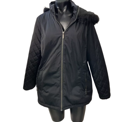 Yarra Trail Womens  Size 14 Hooded Jacket Black  