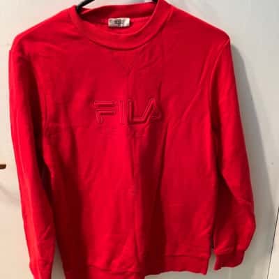 Fila Womens  Size 8 Pullover Red 
