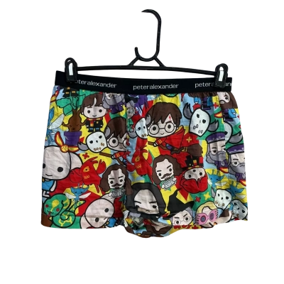 Peter Alexander Mens Pyjama Shorts Harry Potter Theme Multicoloured 