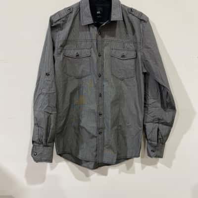 Yd. Twig LS Shirt Mens Size S  Black  / Grey RRP$119.99