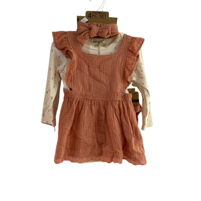 Rabbit+Bear By Emily & Oliver Organic Cotton 4 Piece Set Size 18m