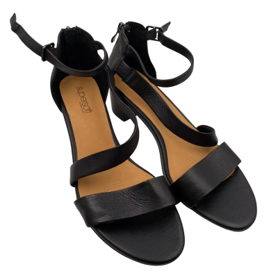Supersoft by Diana Ferrari Womens  Size 9C Sandals Black  -Caring 
