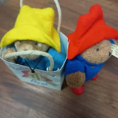 2 x Small Paddington Bear Figures