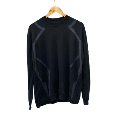 Scanlan Theodore Womens  Size L / M Merino Wool Crew Neck Jumper Black  