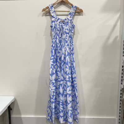 Mister Zimi Womens  Size 6 Casual Dress Blue / White 