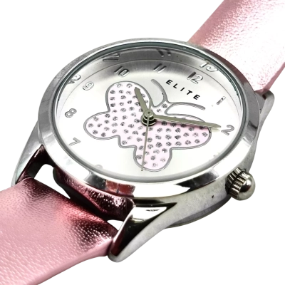 Elite Kids Butterfly Watch Appears As New In Original Elite Tin Untested/Needs Battery