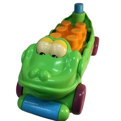 Stack and Surprise Blocks Musical Croc Block Wagon Works