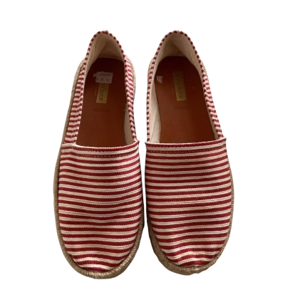 Diana Ferrari Womens  Size 40 Espadrilles Red & White Striped New