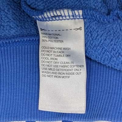 Adidas Mens Blue Crew Neck Jumper Size L 