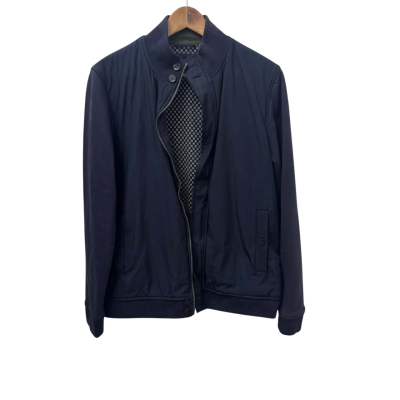 Ted Baker Mens  Size 3 Jacket with Front Zipper Navy Blue 