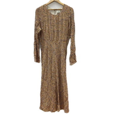 Dissh Womens Dress Size 16 Brown / White 