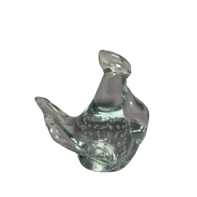 Hand blown Glass Rooster Paperweight