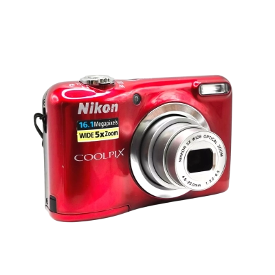 Great Condition Nikon COOLPIX A10 16.1MP 5x Zoom Compact Digital Camera Tested Working