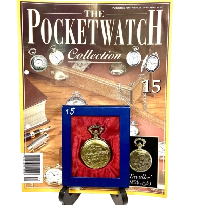 ‘Traveller’ (1850-style) #15 Gold Hachette Pocket Watch