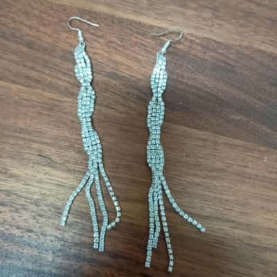 Dangly Diamonte Earrings