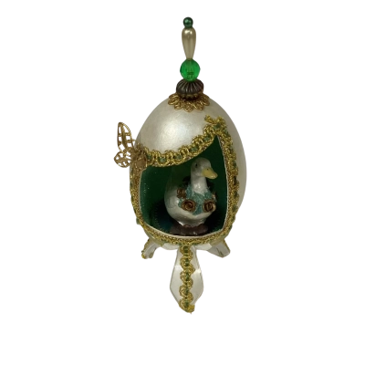 Fabergé-Style Goose Egg Diorama