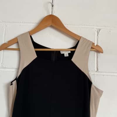 Witchery Womens  Size 10 Mini Dress Black  / Cream 