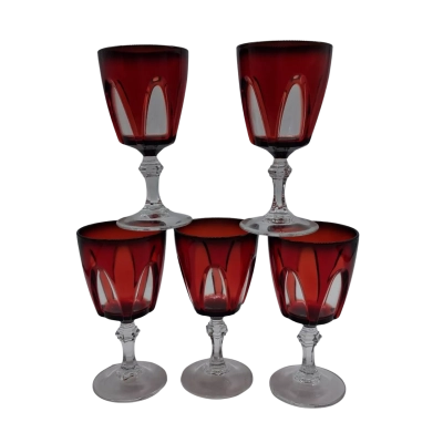 CRISTAL D'ARQUES DURAND WINR GLASSES X5