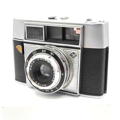 Highly Collectable Vintage Agfa Optima 1 Camera With 45mm f/2.8 Agnar Lens Made In Germany Includes Hard Leather Case - See Description