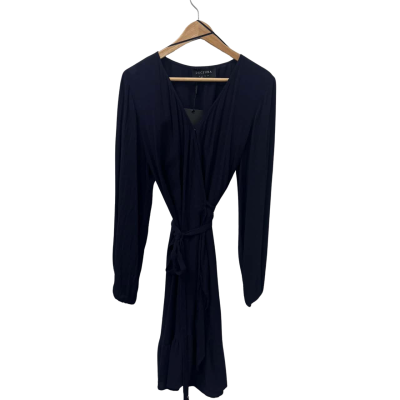 Decjuba Womens  Size 10 Wrap Dress Navy Blue 