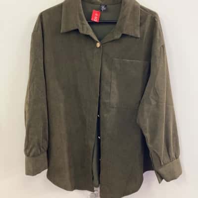 Shein Womens  Size XL Long Sleeve Top Green 